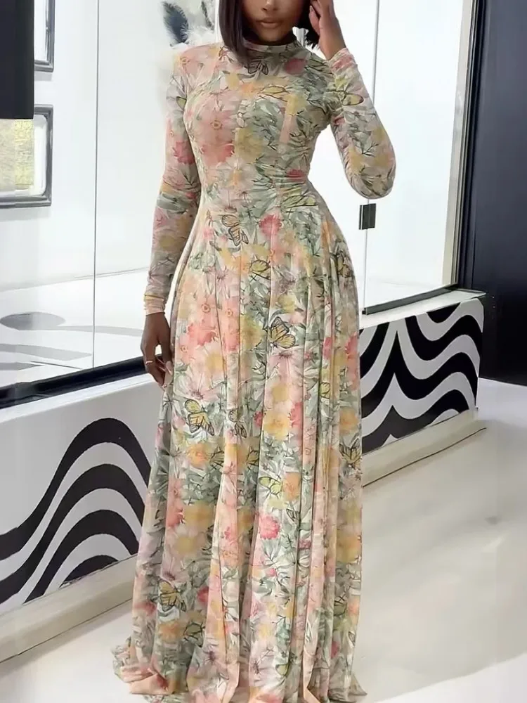 African Dresses For Women Elegant Spring Summer Long Sleeve Dashiki Maxi Dress Ladies Traditional African Clothing Fairy Dreaes
African Dresses For Women Elegant Spring Summer Long Sleeve Dashiki Maxi Dress Ladies Traditional African Clothing Fairy Dreaes