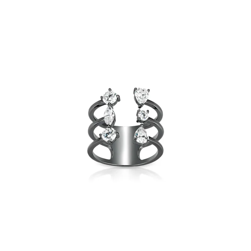 BELLUX New Arrival 925 Silver Synthetic Zircon Plated Black Gold White Water Drop Diamond Light Luxury Fashion Ring
BELLUX New Arrival 925 Silver Synthetic Zircon Plated Black Gold White Water Drop Diamond Light Luxury Fashion Ring