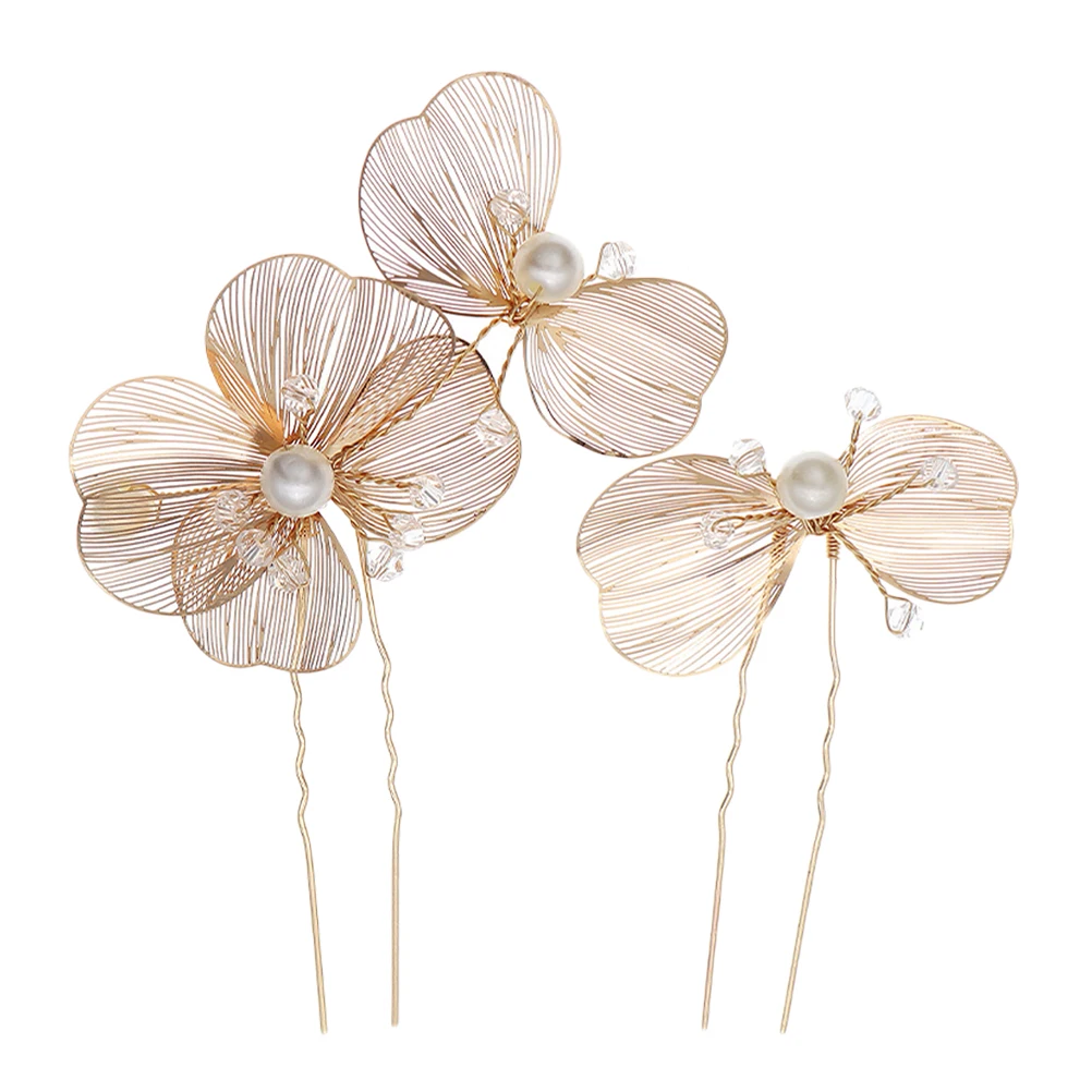 2pcs Wedding Hairpin Rhinestone Decor Golden Crystal U Shape Hair Accessories Bridal Hairpins Women Hair Forks
2pcs Wedding Hairpin Rhinestone Decor Golden Crystal U Shape Hair Accessories Bridal Hairpins Women Hair Forks