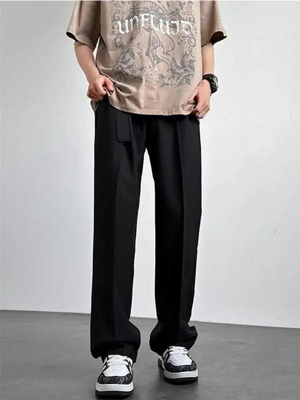 Легкие повседневные брюки с регулируемым поясом для мужчин, летние тонкие свободные брюки прямого кроя из смесового хлопка
Легкие повседневные брюки с регулируемым поясом для мужчин, летние тонкие свободные брюки прямого кроя из смесового хлопка