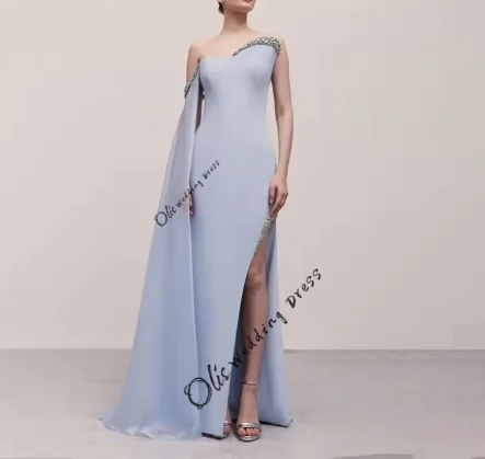 customized Said Dubai Blue Strapless Evening Dresses with Beading High Side Slit for Women Wedding Formal Gown
customized Said Dubai Blue Strapless Evening Dresses with Beading High Side Slit for Women Wedding Formal Gown