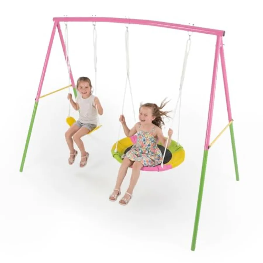 Swing Set for Backyard with Stand Playground Swing Heavy Duty 440lbs Metal Outdoor Swing Stand Contain 1 Saucer 32" and 1 Belt
Swing Set for Backyard with Stand Playground Swing Heavy Duty 440lbs Metal Outdoor Swing Stand Contain 1 Saucer 32" and 1 Belt