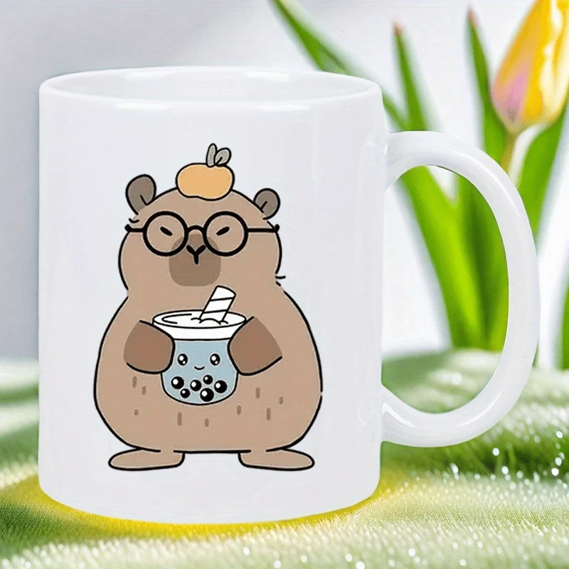 Керамическая дорожная кружка с милым мультяшным медведем в очках и чаем Боба, 11 унций — изолированная многоразовая кофейная чашка, только для ручной стирки
Керамическая дорожная кружка с милым мультяшным медведем в очках и чаем Боба, 11 унций — изолированная многоразовая кофейная чашка, только для ручной стирки