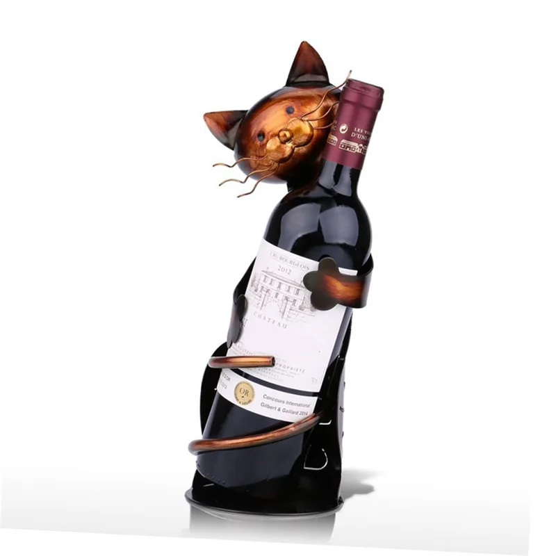 -PQWN 2PCS Cat Wine Holder Rack Cat Shaped Wine Holder Cat Wine Bottle Holder Sculpture Stand Metal Decorative
-PQWN 2PCS Cat Wine Holder Rack Cat Shaped Wine Holder Cat Wine Bottle Holder Sculpture Stand Metal Decorative