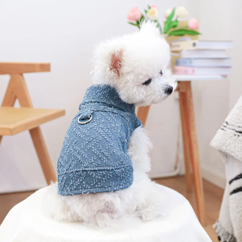 Pet Dog Cat Denim Jacket Durable Crochet Embroidery, Comfortable Pet Circle Fashion Clothes for Small Animals Puppy Outfit
Pet Dog Cat Denim Jacket Durable Crochet Embroidery, Comfortable Pet Circle Fashion Clothes for Small Animals Puppy Outfit