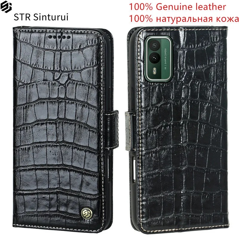 STR Genuine lychee grain leather card Slot Wallet Cover For Nokia XR21 X100 X20 G400 G300 G100 G50 G60 C31 C300 phone Case
STR Genuine lychee grain leather card Slot Wallet Cover For Nokia XR21 X100 X20 G400 G300 G100 G50 G60 C31 C300 phone Case
