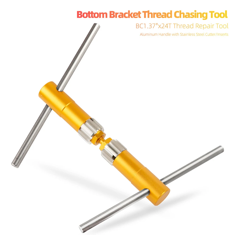 Bike Thread Bottom Bracket Holder Tapping Tool BC 1.37x24T Bicycle Frame Aluminium Repair Tool BB English Thread Tap Repair Kit
Bike Thread Bottom Bracket Holder Tapping Tool BC 1.37x24T Bicycle Frame Aluminium Repair Tool BB English Thread Tap Repair Kit
