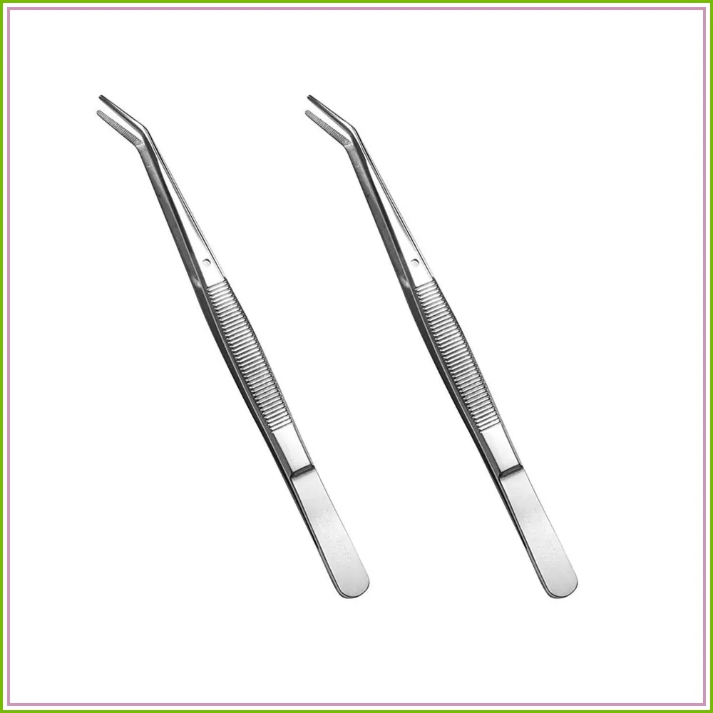Stainless Steel Tweezers, Curved Serrated Tip Multipurpose Sewing Machine Forceps for Craft Repairing (2 Pcs)
Stainless Steel Tweezers, Curved Serrated Tip Multipurpose Sewing Machine Forceps for Craft Repairing (2 Pcs)