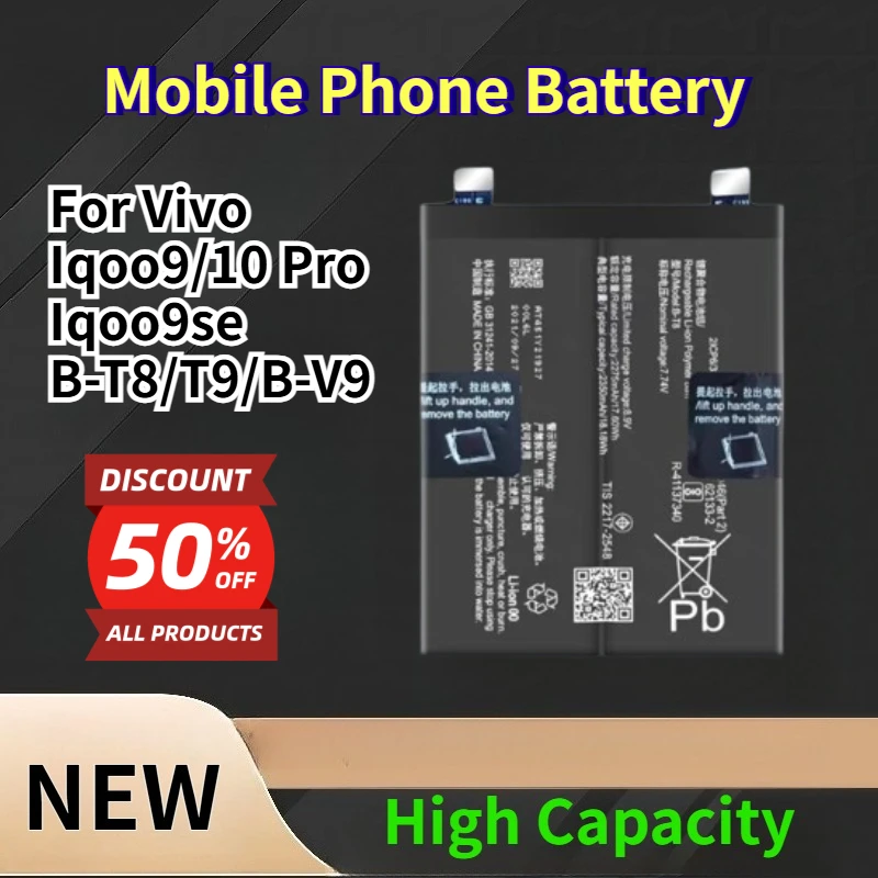 Аккумулятор для мобильного телефона Vivo Iqoo9/10 Pro Iqoo9se B-T8/T9/B-V9
Аккумулятор для мобильного телефона Vivo Iqoo9/10 Pro Iqoo9se B-T8/T9/B-V9