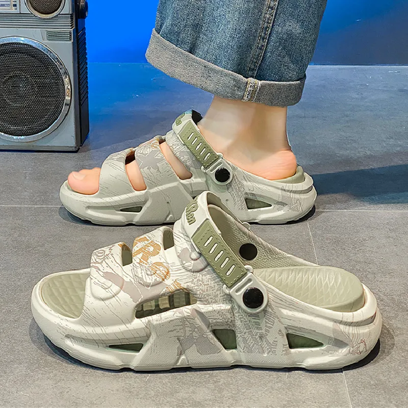 Мужские летние модные сандалии, уличные износостойкие повседневные пляжные спортивные сандалии без шнуровки, легкие Thi Bot EVA
Мужские летние модные сандалии, уличные износостойкие повседневные пляжные спортивные сандалии без шнуровки, легкие Thi Bot EVA