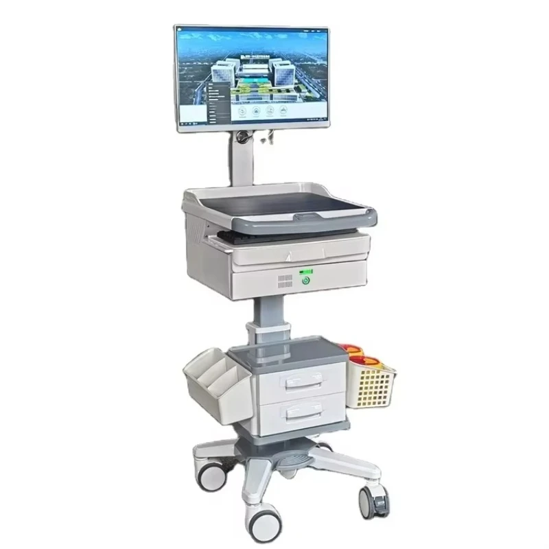 High-quality hospital all-in-one machine, wireless care cart, doctor workstation, mobile computer trolley
High-quality hospital all-in-one machine, wireless care cart, doctor workstation, mobile computer trolley