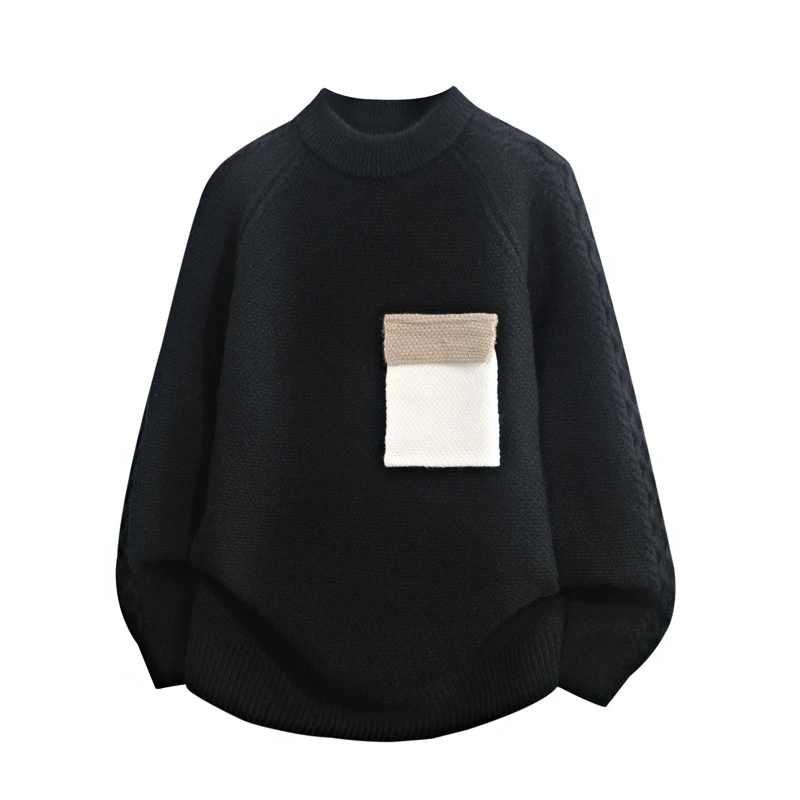 Men's Loose Fit round Neck Knitwear Sweater Pocket Decorated Casual Winter Fashion mid Weight Comfortable Breathable
Men's Loose Fit round Neck Knitwear Sweater Pocket Decorated Casual Winter Fashion mid Weight Comfortable Breathable