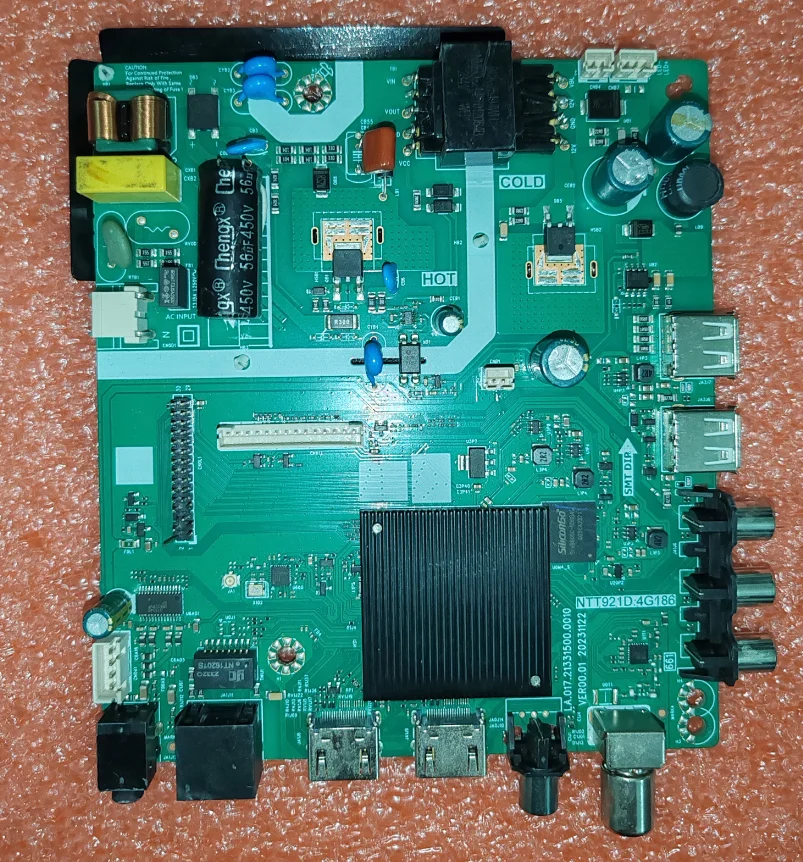 NTT921D.4G186 LA.017.21331500.00 WiFi network three in one LED TV motherboard, tested well, physical photo for 30--41V 600MA
NTT921D.4G186 LA.017.21331500.00 WiFi network three in one LED TV motherboard, tested well, physical photo for 30--41V 600MA
