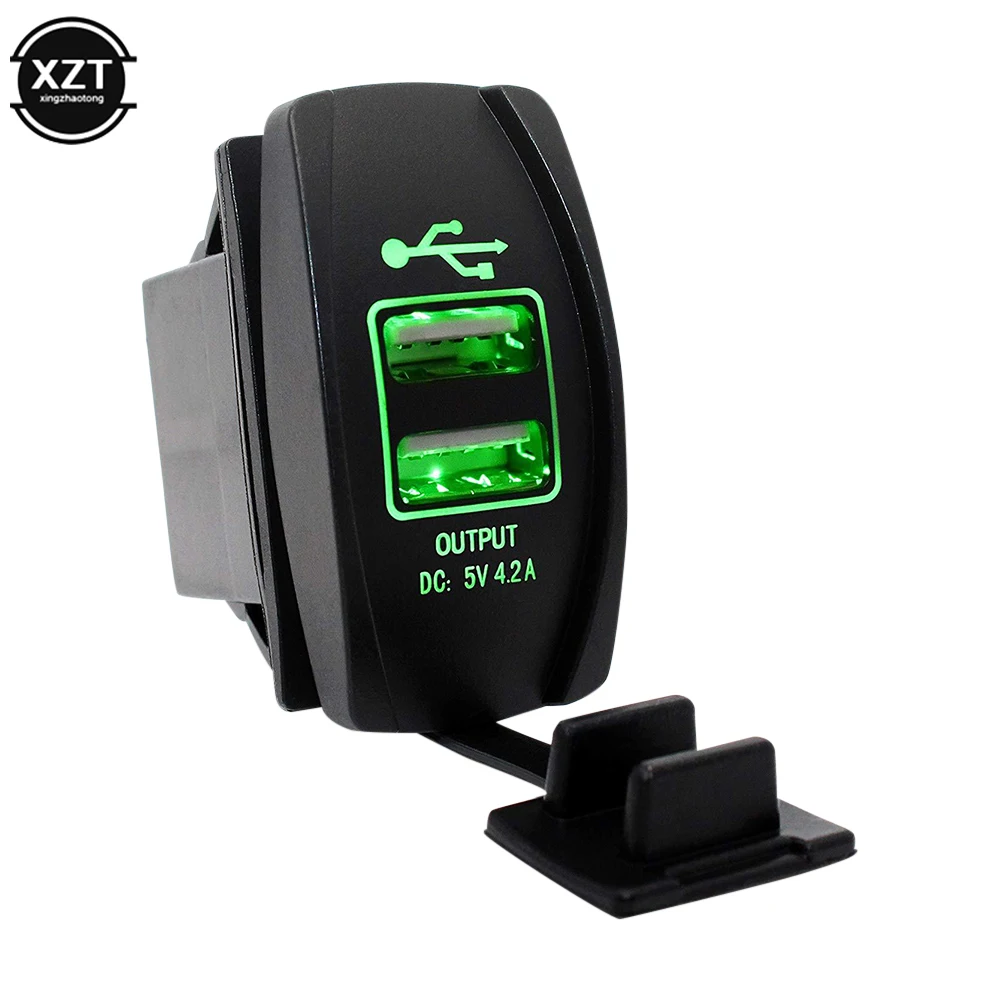 12-24V Car USB Charger Waterproof 5V 4.2A Dual USB Power Sockets Outlet for Car Motorcycle ATV Boat Cigarette Lighter Adapter D5
12-24V Car USB Charger Waterproof 5V 4.2A Dual USB Power Sockets Outlet for Car Motorcycle ATV Boat Cigarette Lighter Adapter D5