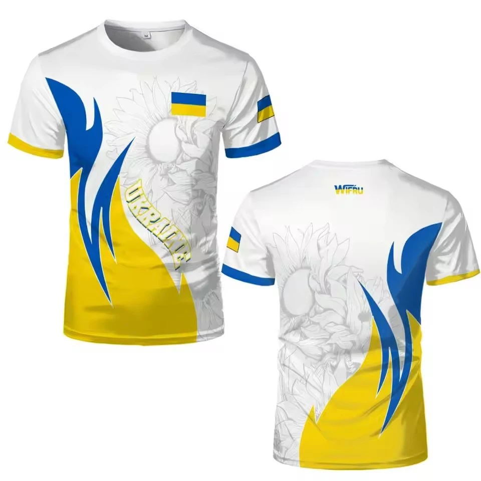 Ukraine Patriotic T Shirt With Flag And Map Print Tshirts Casual Wear Breathable Fabric Ukrainian National Sports Tees Clothing
Ukraine Patriotic T Shirt With Flag And Map Print Tshirts Casual Wear Breathable Fabric Ukrainian National Sports Tees Clothing
