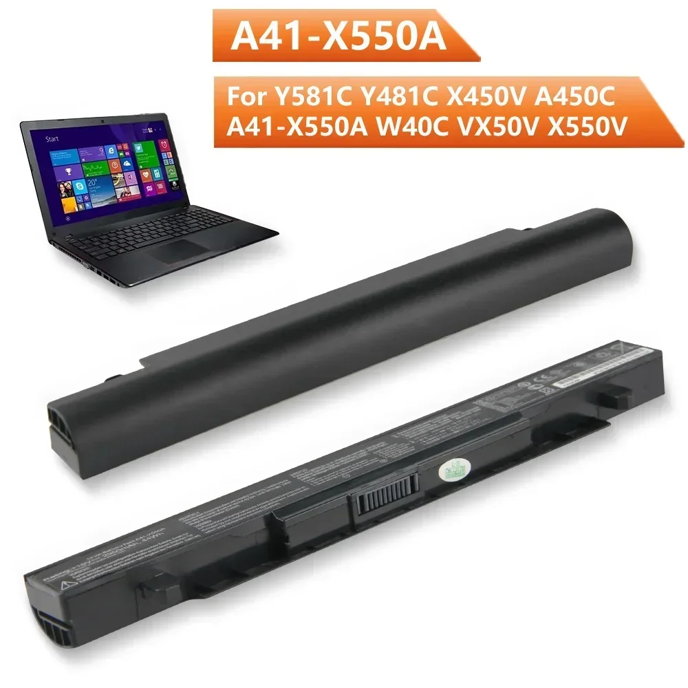 Сменный аккумулятор A41-X550A для Asus Y581c Y481c X450v X550v A41-X550a W40c A450VB A450VC A450VE A550C A450C 2950 мАч
Сменный аккумулятор A41-X550A для Asus Y581c Y481c X450v X550v A41-X550a W40c A450VB A450VC A450VE A550C A450C 2950 мАч