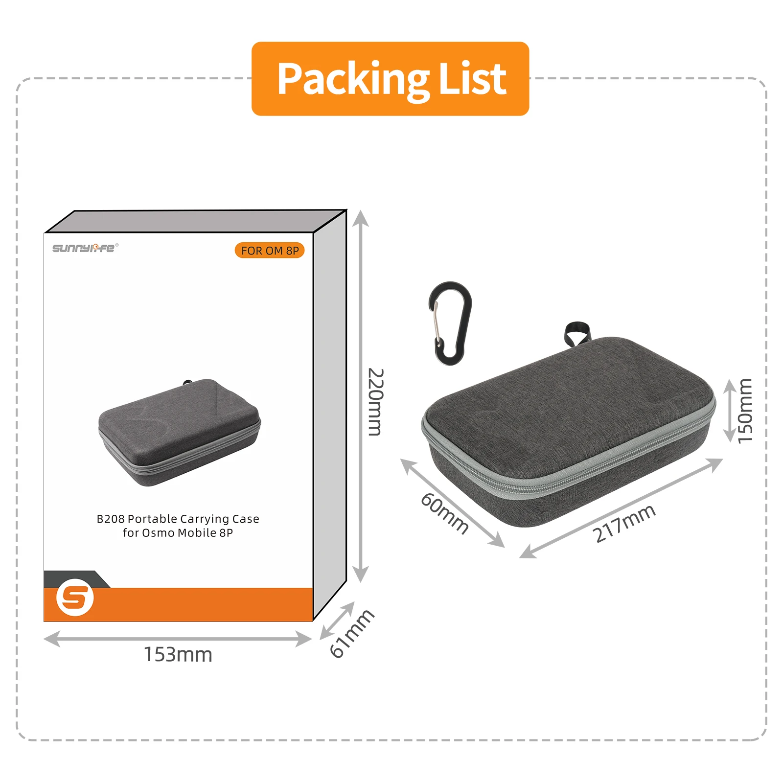 Portable Carrying Case for DJI Osmo Mobile 8P Gimbal & Accessories, Travel Storage Bag Shockproof Protective Pouch
Portable Carrying Case for DJI Osmo Mobile 8P Gimbal & Accessories, Travel Storage Bag Shockproof Protective Pouch