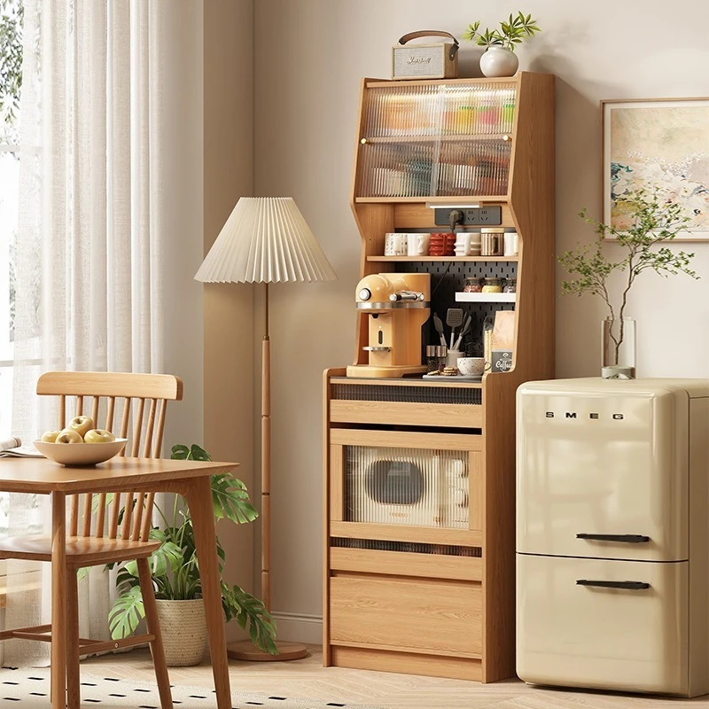 Solid wood dining side cabinet, coffee cabinet, small apartment high cabinet, kitchen integrated living room against the wall
Solid wood dining side cabinet, coffee cabinet, small apartment high cabinet, kitchen integrated living room against the wall