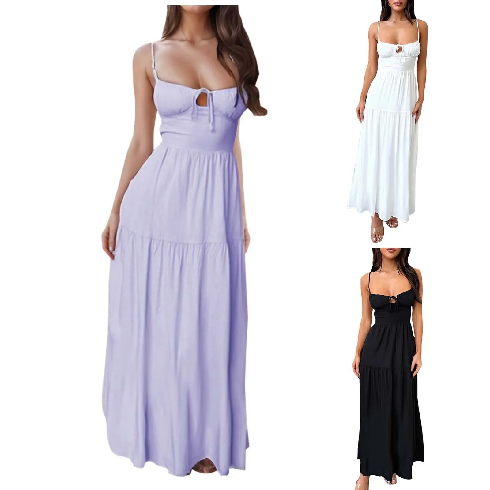 Dresses For Women Summer Casual Oversize Elegant Women's Holiday Dress Sleeveless Neck Cocktail Party Dress Vestidos Femenino
Dresses For Women Summer Casual Oversize Elegant Women's Holiday Dress Sleeveless Neck Cocktail Party Dress Vestidos Femenino