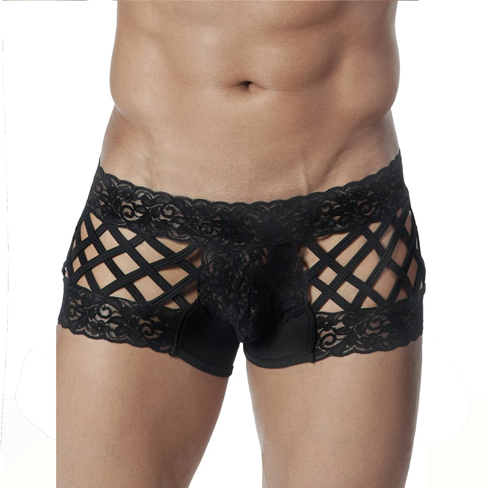 Мужские кружевные боксеры, нижнее белье, нижнее белье, шорты
Мужские кружевные боксеры, нижнее белье, нижнее белье, шорты