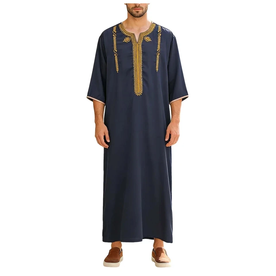 2026 Muslim Fashion Abayas For Men Embroidery Long Robe Arabic Kaftan Mens Jubba Thobe Saudi Arab Caftan Islamic Clothing
2026 Muslim Fashion Abayas For Men Embroidery Long Robe Arabic Kaftan Mens Jubba Thobe Saudi Arab Caftan Islamic Clothing