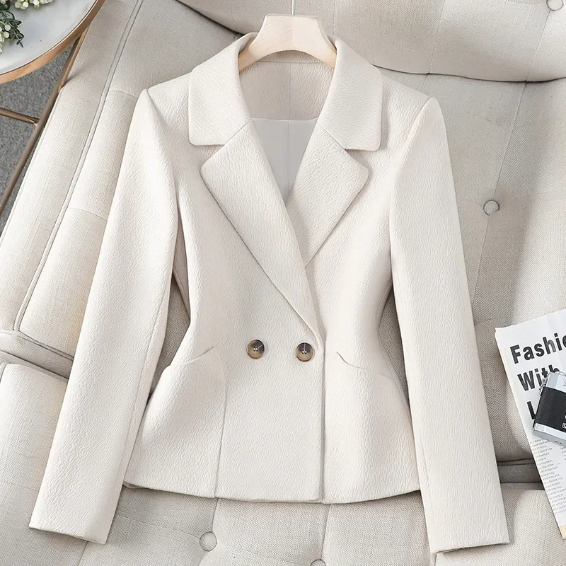 Fashion Blazer Coat Women 2026 Spring Autumn New Occupation Long Sleeves Suit Jacket Female Double Breasted Slim Outerwear B1393
Fashion Blazer Coat Women 2026 Spring Autumn New Occupation Long Sleeves Suit Jacket Female Double Breasted Slim Outerwear B1393