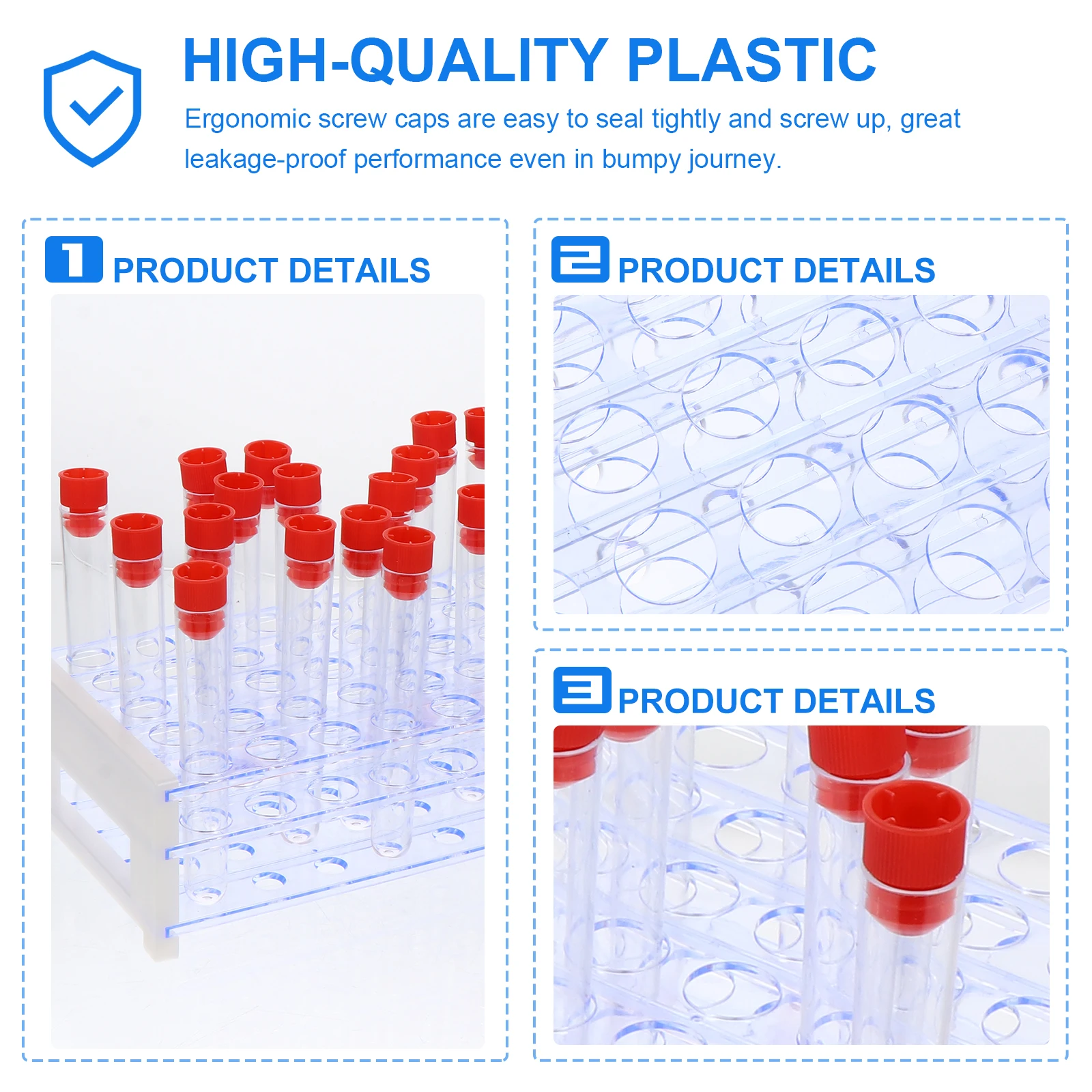 Plastic Tubes Scientific Test Props Liquid Containers Centrifugal with Rack Science Laboratory
Plastic Tubes Scientific Test Props Liquid Containers Centrifugal with Rack Science Laboratory