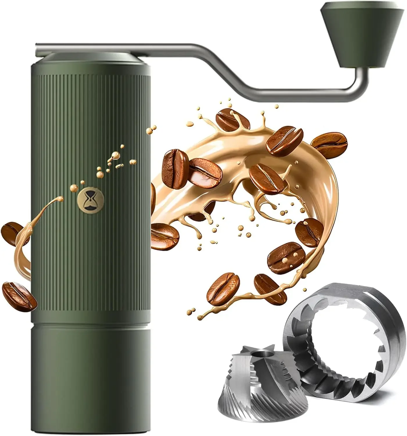 Manual Coffee Grinder Stainless Steel Conical Burr Coffee Grinder with Capacity 20g Numerical External Adjustable Setting Espres
Manual Coffee Grinder Stainless Steel Conical Burr Coffee Grinder with Capacity 20g Numerical External Adjustable Setting Espres