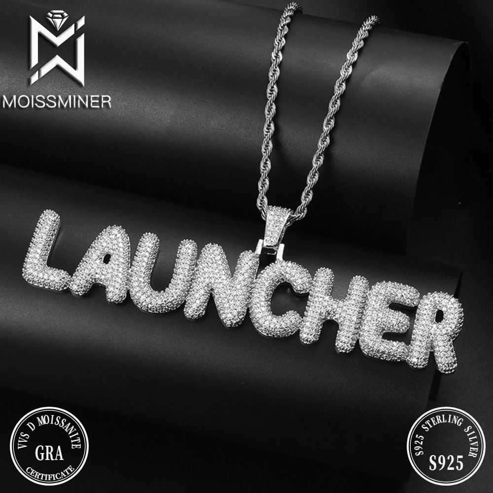 Moissanite Custom Name Letters Necklace For Men S925 Silver Real Diamond Customized Necklaces Women Jewelry Pass Tester
Moissanite Custom Name Letters Necklace For Men S925 Silver Real Diamond Customized Necklaces Women Jewelry Pass Tester