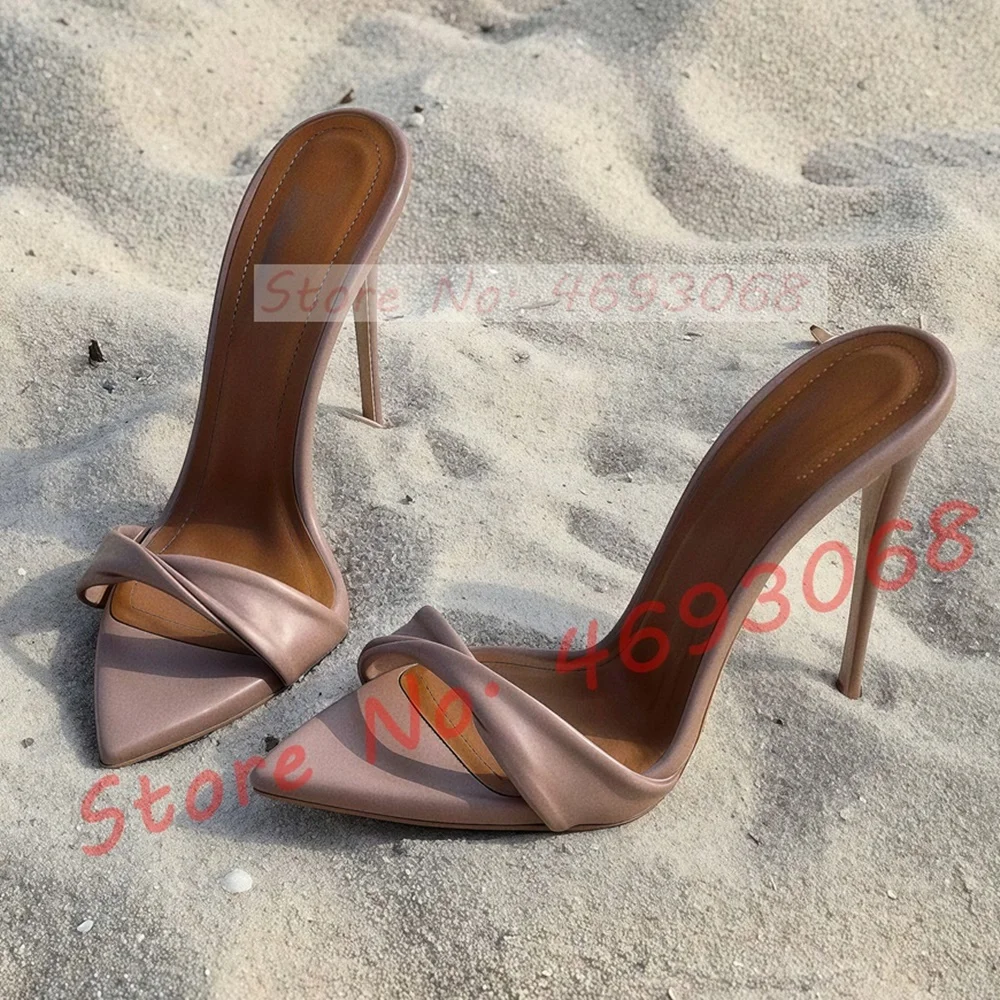 Black Twist Strap Stiletto Mules Women Sexy Red Insole High Heels Ponted Toe Slippers Ladies Stylish Outside Catwalk Party Shoes
Black Twist Strap Stiletto Mules Women Sexy Red Insole High Heels Ponted Toe Slippers Ladies Stylish Outside Catwalk Party Shoes