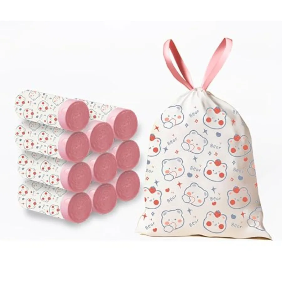 50 4 Gallon Trash Bags - Drawstring small trash Bags.mil Thick for Bathroom, Kitchen, Bedroom, Office Toilet Home,50s
50 4 Gallon Trash Bags - Drawstring small trash Bags.mil Thick for Bathroom, Kitchen, Bedroom, Office Toilet Home,50s