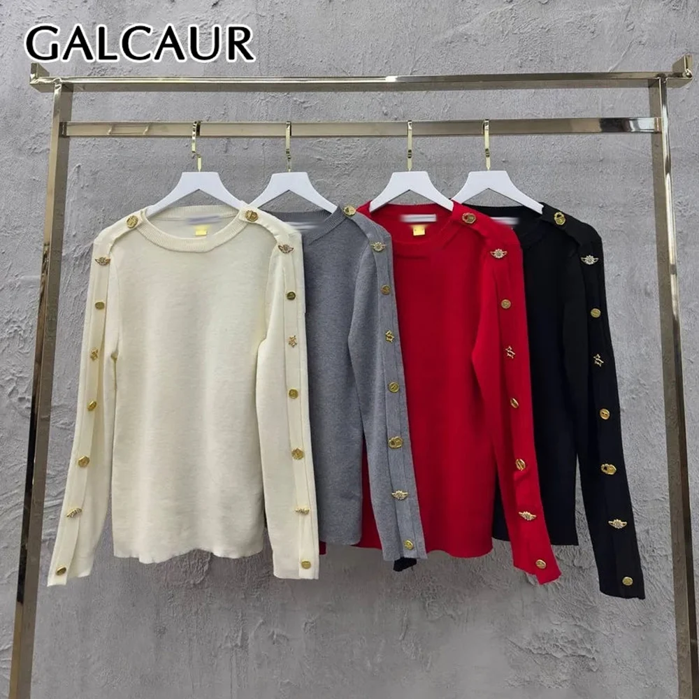 GALCAUR однотонный шикарный свитер с пуговицами, женский свободный свитер с круглым вырезом и длинными рукавами, винтажные литературные женские свитера, модная осенняя новинка
GALCAUR однотонный шикарный свитер с пуговицами, женский свободный свитер с круглым вырезом и длинными рукавами, винтажные литературные женские свитера, модная осенняя новинка