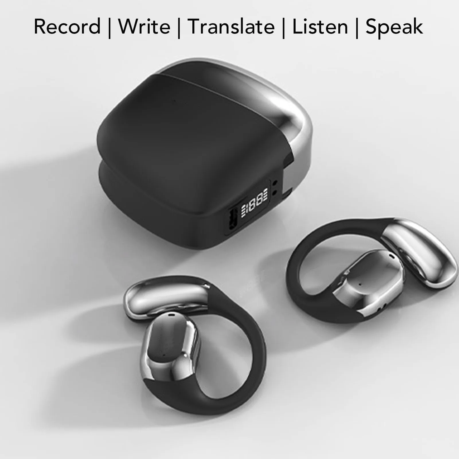 AI Language Translation Earbuds Language Translator Earbuds Music Playback PC ABS Multifunctional Long Battery Life for Travel
AI Language Translation Earbuds Language Translator Earbuds Music Playback PC ABS Multifunctional Long Battery Life for Travel