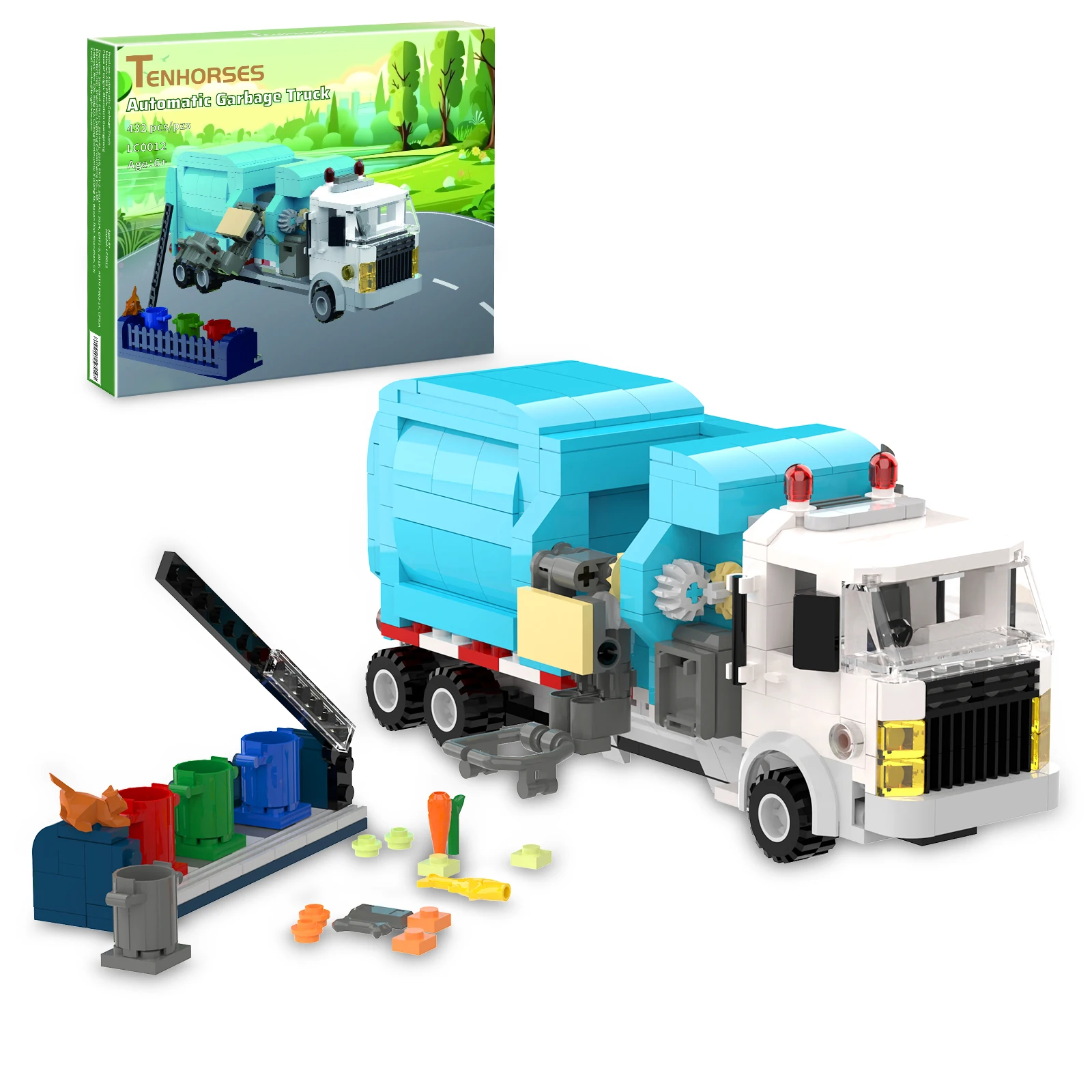 Garbage Truck Building Set, Recycling Truck Building Kit with 4 Sorting Bins & Tipping Platform, Gift for Boys Girls 6+, 432Pcs
Garbage Truck Building Set, Recycling Truck Building Kit with 4 Sorting Bins & Tipping Platform, Gift for Boys Girls 6+, 432Pcs