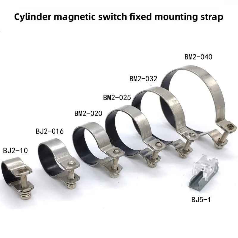 10Pcs/lot Fixed cylinder mounting magnetic switch stainless steel mounting band accessories BJ2-010/016 BM2-020/025/032/040A
10Pcs/lot Fixed cylinder mounting magnetic switch stainless steel mounting band accessories BJ2-010/016 BM2-020/025/032/040A