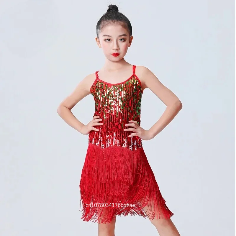 Children's Latin Dance Fringed Skirt Festival Performance Skirt Dance Costume Girls Team Performance Costume Suspender Skirt
Children's Latin Dance Fringed Skirt Festival Performance Skirt Dance Costume Girls Team Performance Costume Suspender Skirt