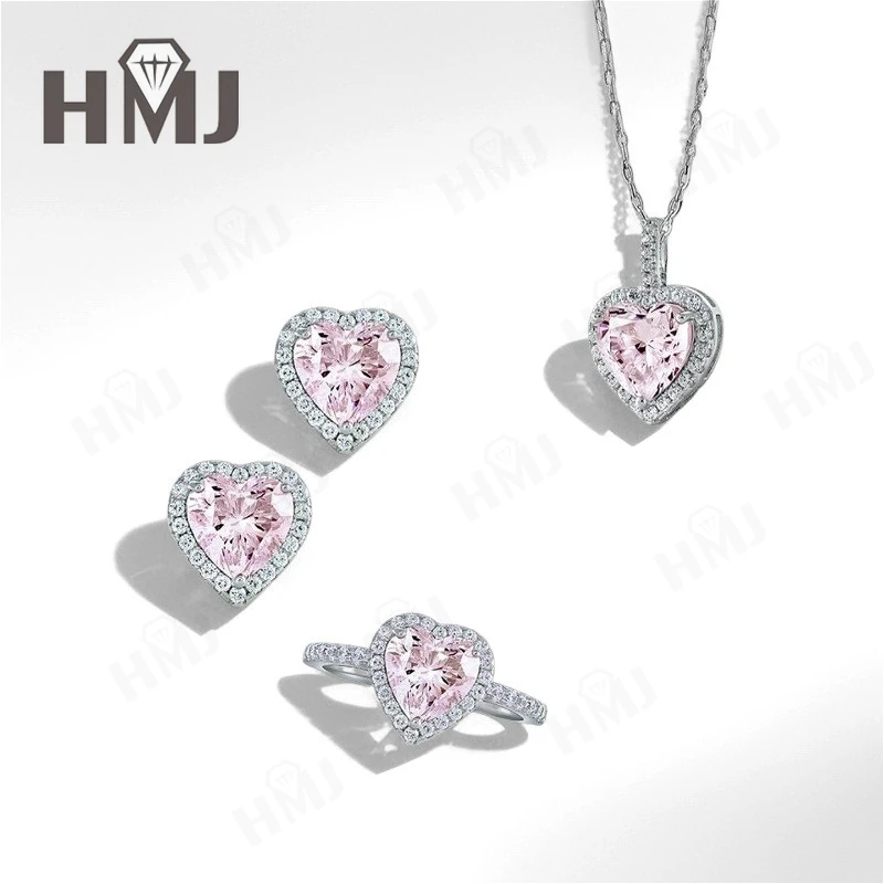 Heart Shape Jewelry Set Ring Earring Necklace Lab Grown Gemstones 925 Sterling Silver Wholesale High-quality Hypoallergenic
Heart Shape Jewelry Set Ring Earring Necklace Lab Grown Gemstones 925 Sterling Silver Wholesale High-quality Hypoallergenic