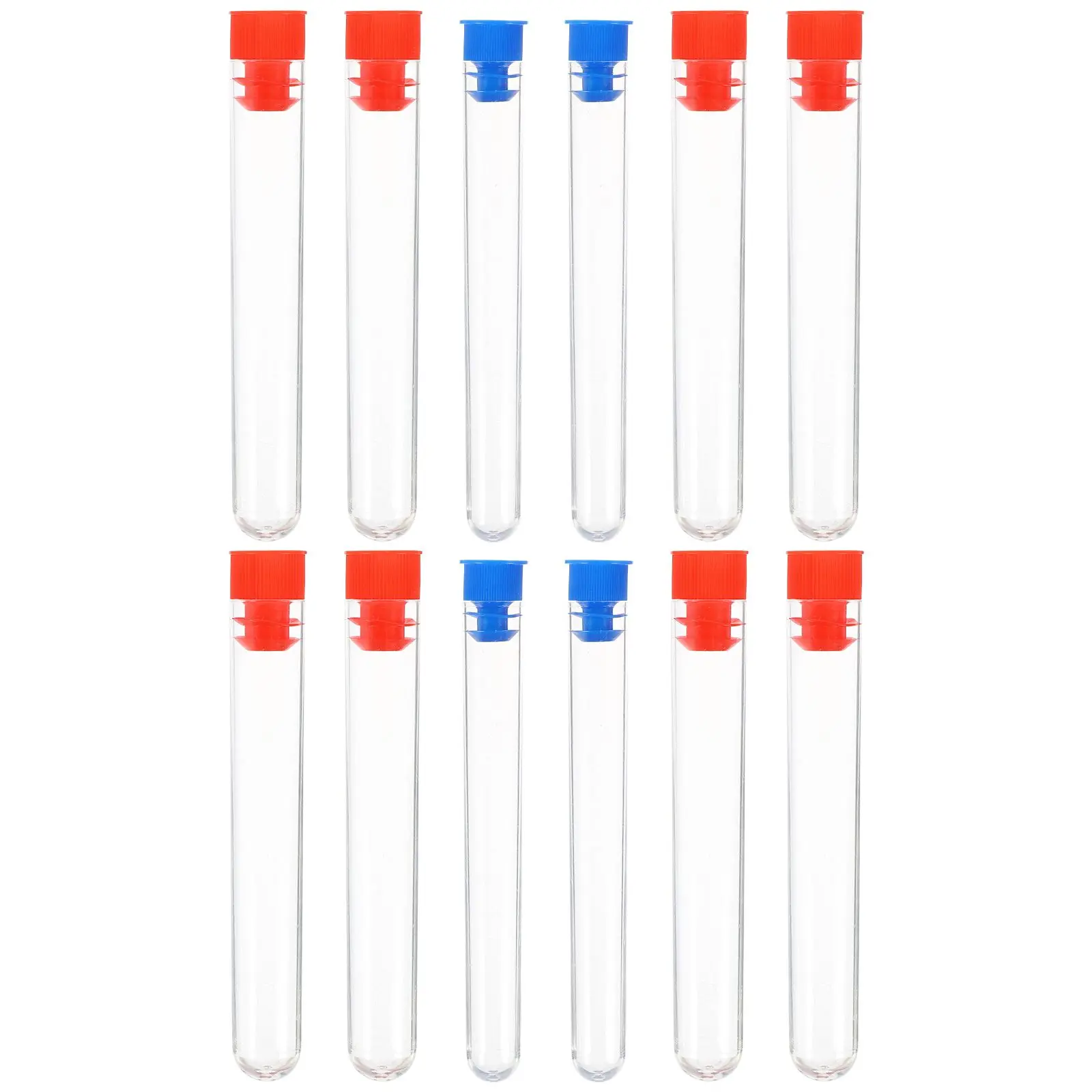 12 Pcs Clear Plastic Test Tubes Experimental Materials for Student Storage Scientific Experiments Craft Projects
12 Pcs Clear Plastic Test Tubes Experimental Materials for Student Storage Scientific Experiments Craft Projects