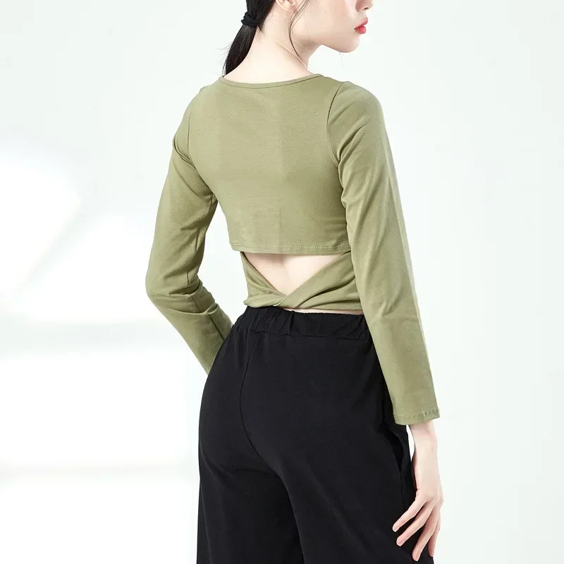 Современный классический топ для джазовых танцев, тест для боди-арта, длинный рукав, приталенный крой, тренировочный костюм с открытой спиной
Современный классический топ для джазовых танцев, тест для боди-арта, длинный рукав, приталенный крой, тренировочный костюм с открытой спиной