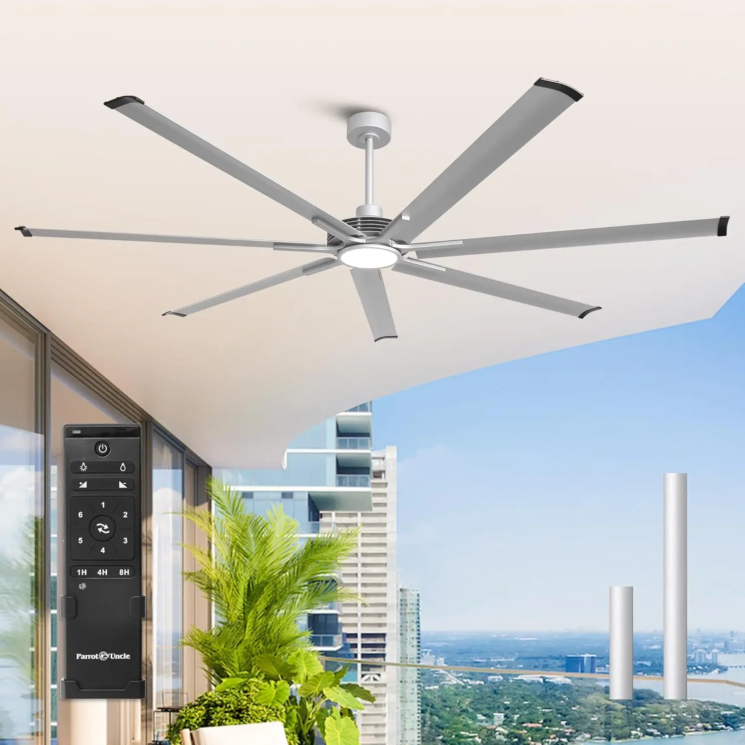 Industrial Ceiling Fans Lights Remote 84 Inch Large Outdoor Patios Shop Garage Warehouse 6 Speed Reversible Dc Motor Dimmable Ti
Industrial Ceiling Fans Lights Remote 84 Inch Large Outdoor Patios Shop Garage Warehouse 6 Speed Reversible Dc Motor Dimmable Ti