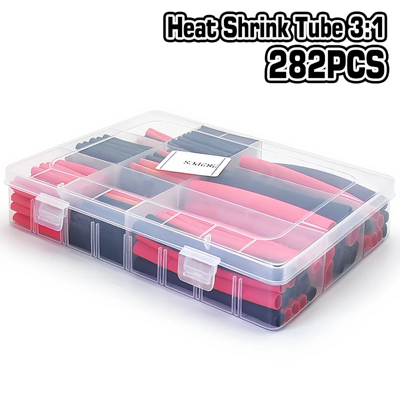 Industrial Grade 4:1 Heat Shrink Tube 100Pcs Shrinkage 3:1 High Temperature Resistant Flame Retardant Wire Cover for Cable
Industrial Grade 4:1 Heat Shrink Tube 100Pcs Shrinkage 3:1 High Temperature Resistant Flame Retardant Wire Cover for Cable