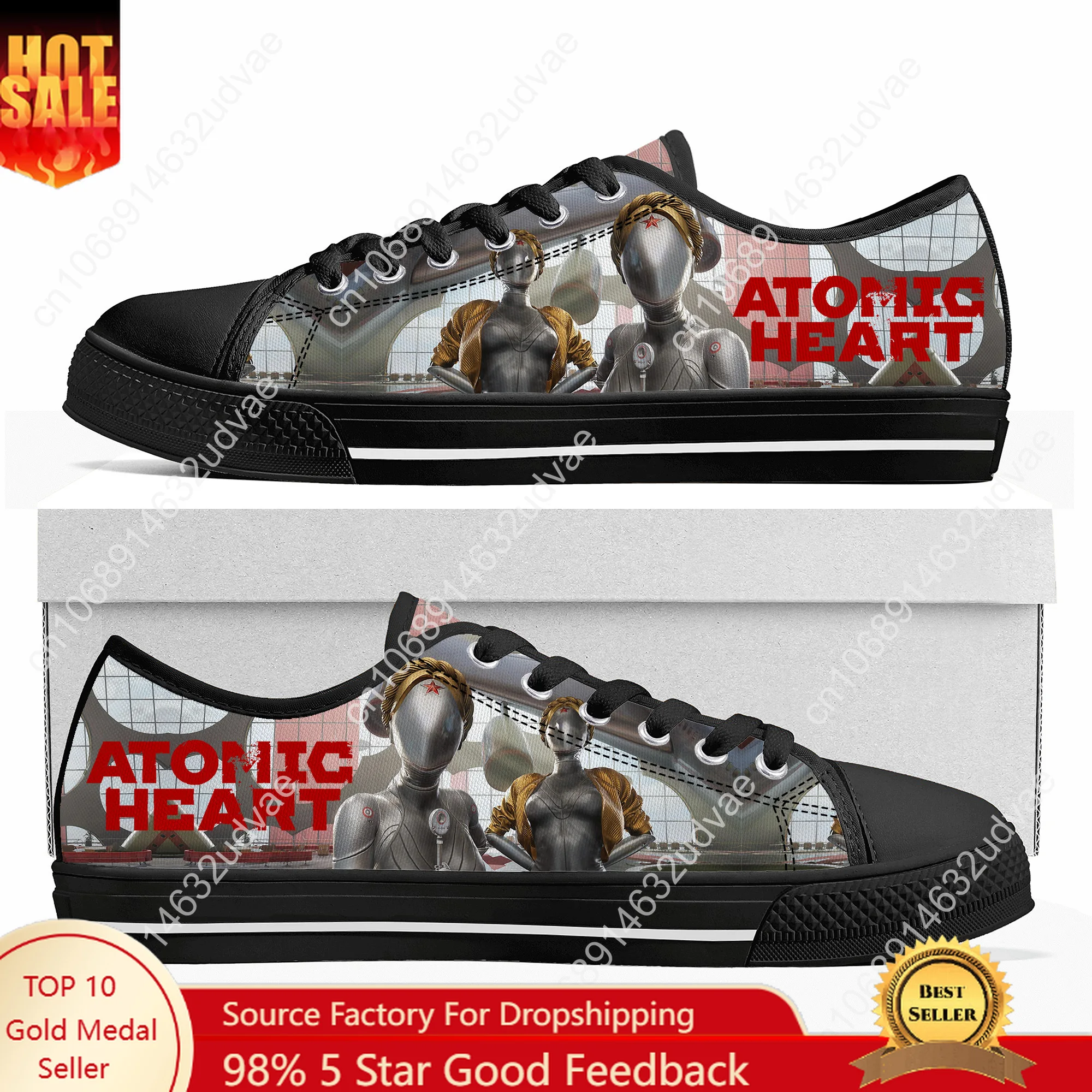Atomic Heart Low Top Shoes Men Women Teenager Sneakers Canvas High Quality Sneaker Casual Customized Couple Shoe Black Sole
Atomic Heart Low Top Shoes Men Women Teenager Sneakers Canvas High Quality Sneaker Casual Customized Couple Shoe Black Sole