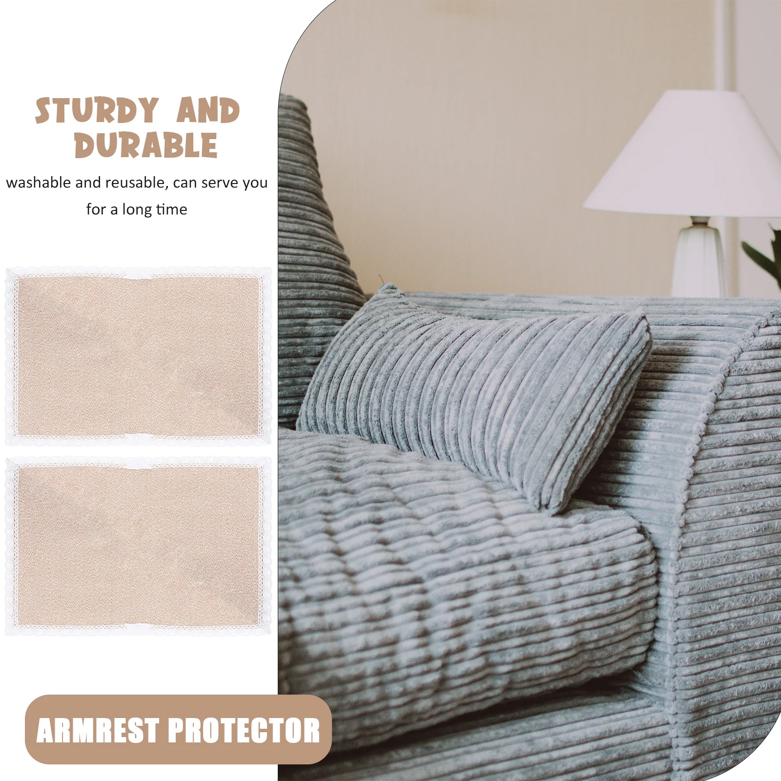 2Pcs Premium Linen Sofa Armrest Cover Anti-Stain Scratch Resistant Comfortable Touch for Living Room Linen Sofa Armrest Cover
2Pcs Premium Linen Sofa Armrest Cover Anti-Stain Scratch Resistant Comfortable Touch for Living Room Linen Sofa Armrest Cover