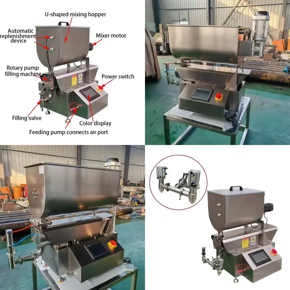 Servo Motor-Driven Rotor Pump Filling Machine for Jam Cream and Chocolate With Stirring Function
Servo Motor-Driven Rotor Pump Filling Machine for Jam Cream and Chocolate With Stirring Function