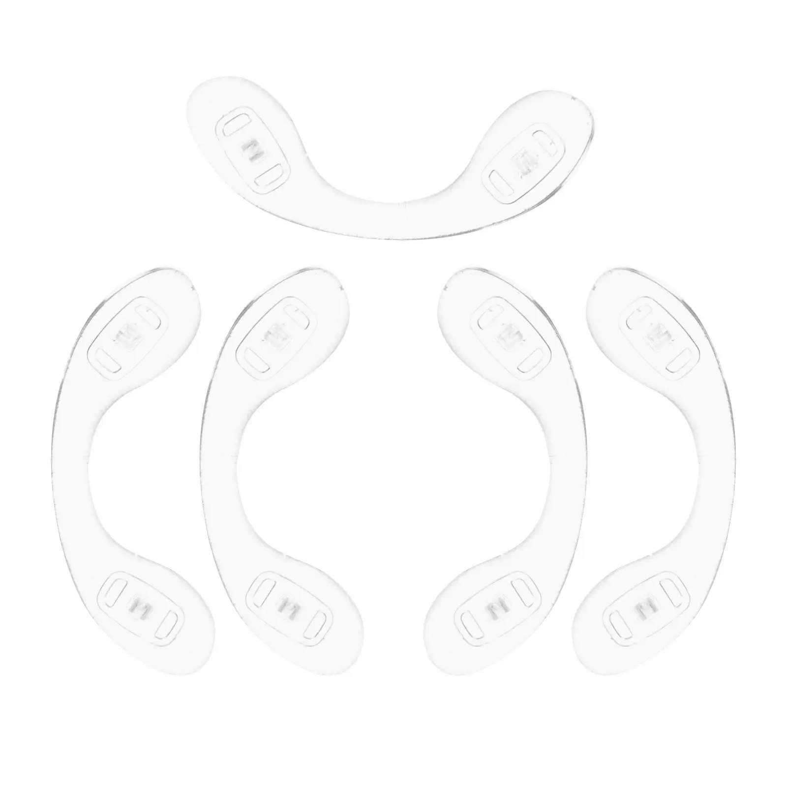 5pcs Transparent U-shaped Nose Pads for Glasses Durable Non-slip Comfortable Eyewear Supplies Replaceable Silicone Cushions
5pcs Transparent U-shaped Nose Pads for Glasses Durable Non-slip Comfortable Eyewear Supplies Replaceable Silicone Cushions