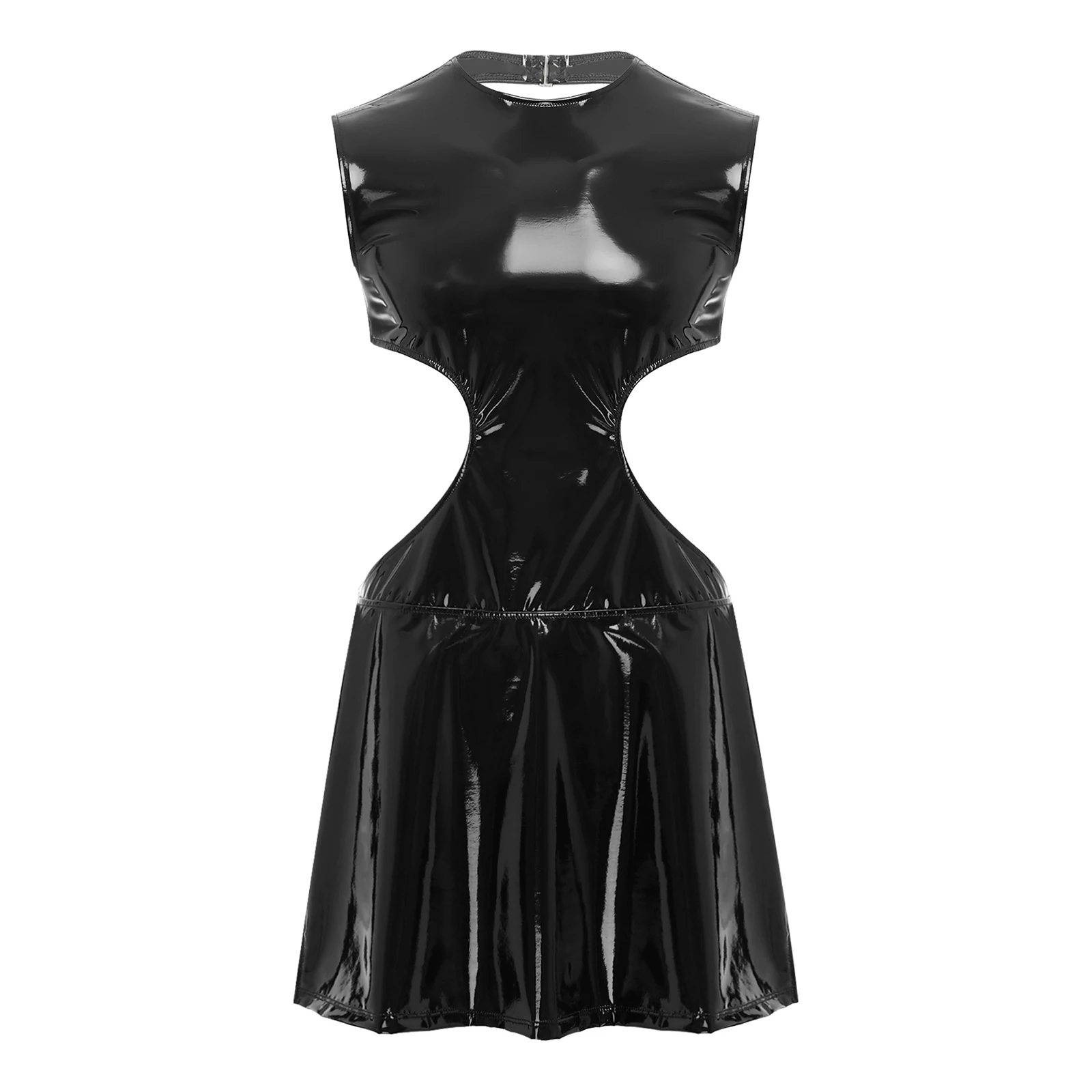 Men Sissy Wet Look Bodycon Dress Pole Dance Rave Clubwear Sleeveless Irregular Hollow Out Mini Dress for Themed Party Drag Queen
Men Sissy Wet Look Bodycon Dress Pole Dance Rave Clubwear Sleeveless Irregular Hollow Out Mini Dress for Themed Party Drag Queen