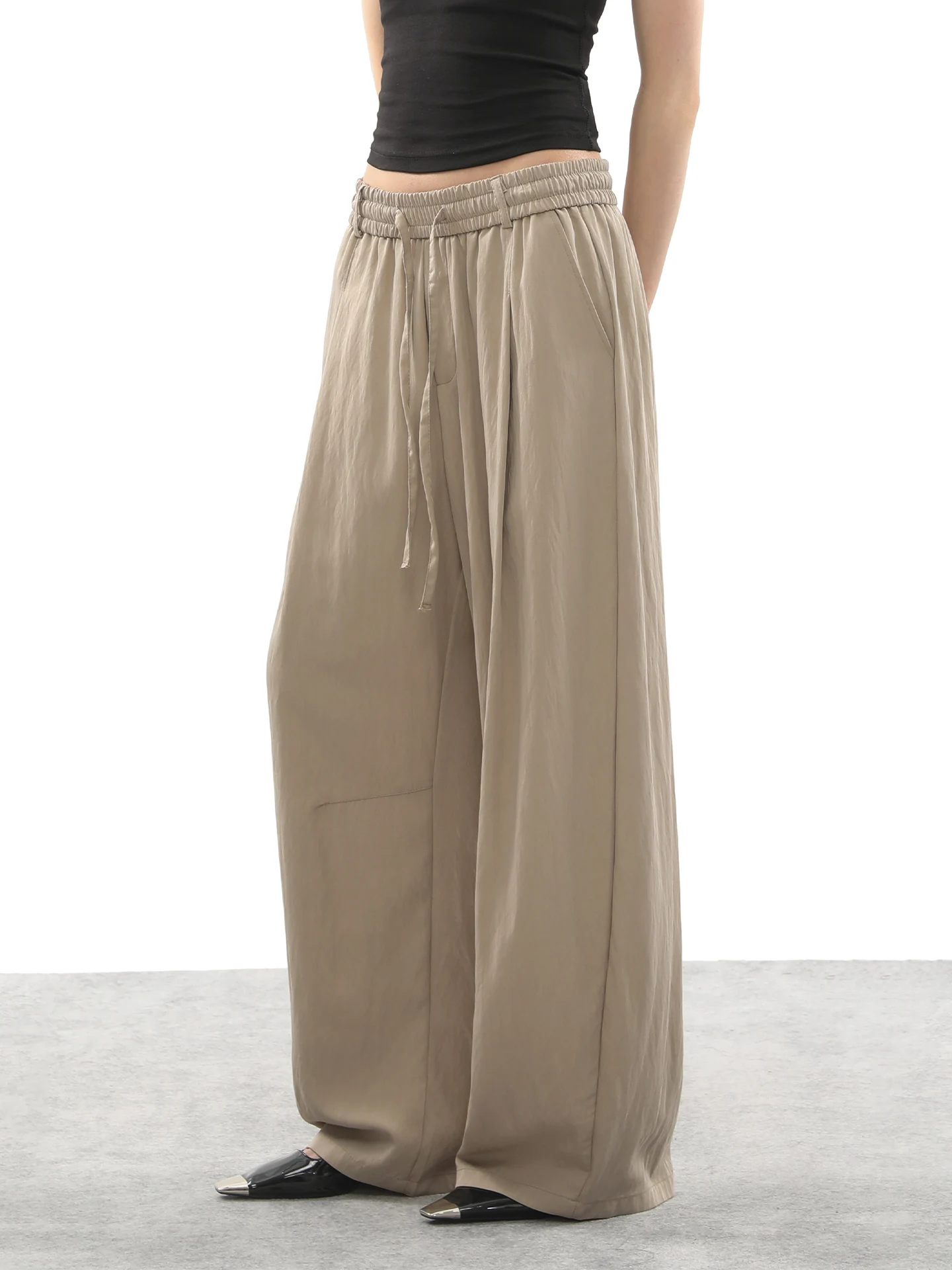 Aaisup High Waist Wide Leg Casual Pants Women's Pure Color Loose Fit Summer Thin Hanging Long Trousers Comfortable Casual Pants
Aaisup High Waist Wide Leg Casual Pants Women's Pure Color Loose Fit Summer Thin Hanging Long Trousers Comfortable Casual Pants