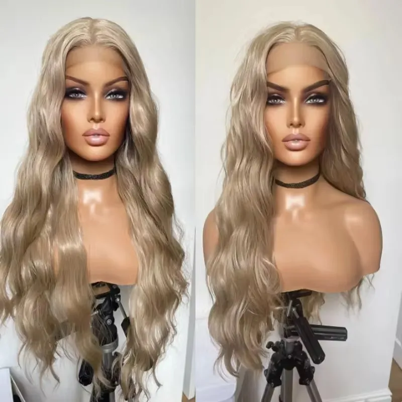 Synthetic Hair Lace Front Wig Blonde Body Wave Preplucked 26 " Long Glueless Wigs For Black Women Daily Cosplay
Synthetic Hair Lace Front Wig Blonde Body Wave Preplucked 26 " Long Glueless Wigs For Black Women Daily Cosplay