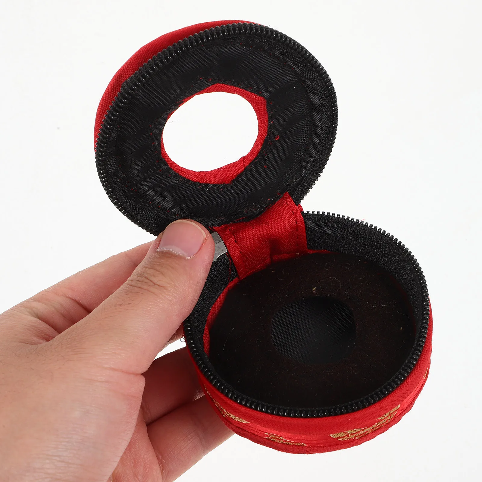 Finger Cymbals Holder 7.5cm Red Pattern Cotton Zipper Finger Cymbals Holders Case Tingsha Storage Travel Instrument Bag
Finger Cymbals Holder 7.5cm Red Pattern Cotton Zipper Finger Cymbals Holders Case Tingsha Storage Travel Instrument Bag