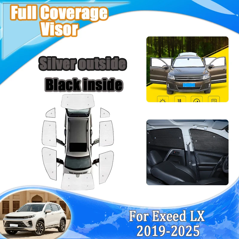 Car Sun Covers For Exeed LX Accessories Zhuifeng Xtrim LX/SX 2019-2025 Auto Aluminum Foil Windshield Sun Shade Auto UV Protector
Car Sun Covers For Exeed LX Accessories Zhuifeng Xtrim LX/SX 2019-2025 Auto Aluminum Foil Windshield Sun Shade Auto UV Protector